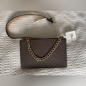 Michael Kors Monogram Buckle Fanny Pack bag